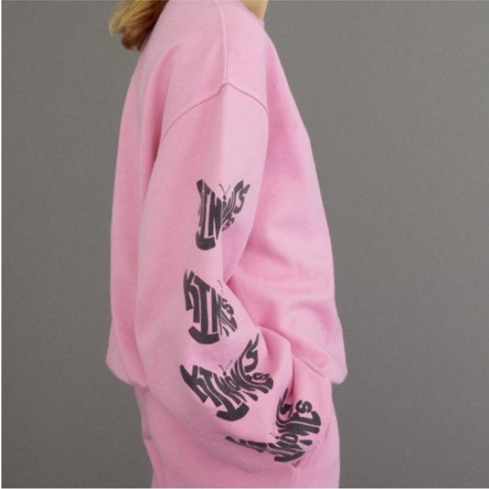 Urban Outfitters Pink Kindness Butterfly Sweatshirt Size M